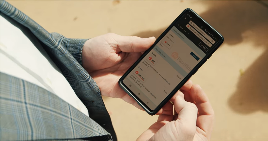 Flexiride mobile app